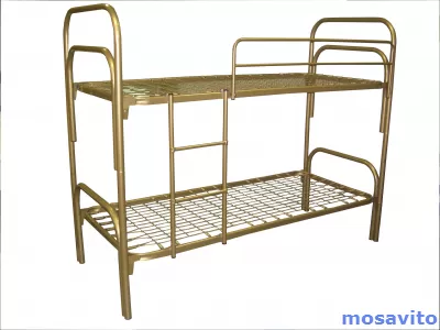 Кровати металлические, шкафы для одежды